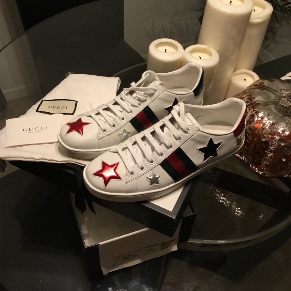 Ace Embroidered Gucci Sneakers